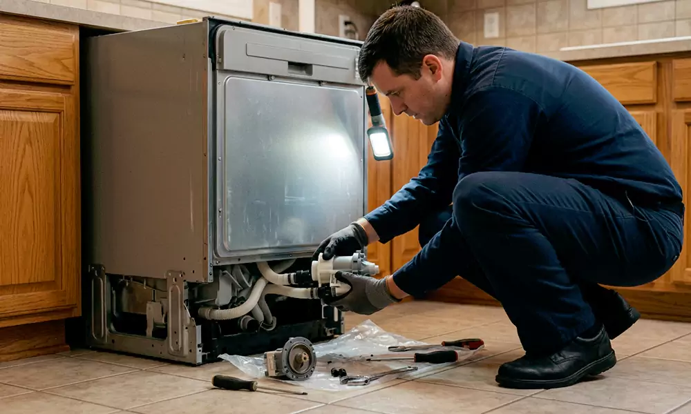 Dishwasher Pump Replacement in Chelsea, MA