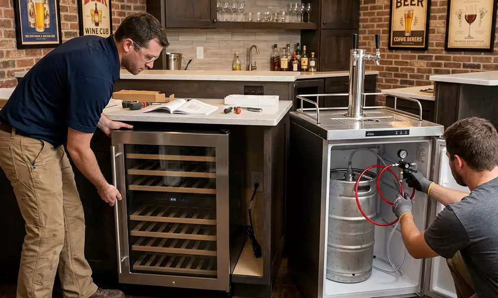 Wine Cooler and Kegerator Installation in Chelsea, MA