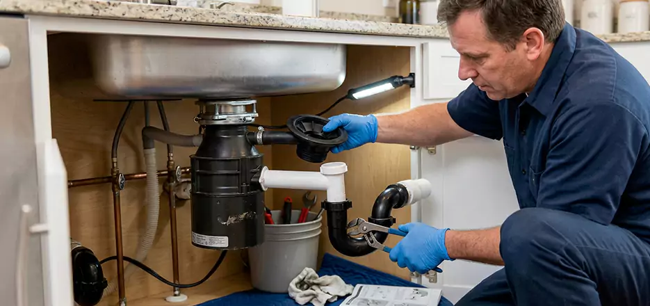 Garbage Disposal Splash Guard and Trap Installation in Chelsea